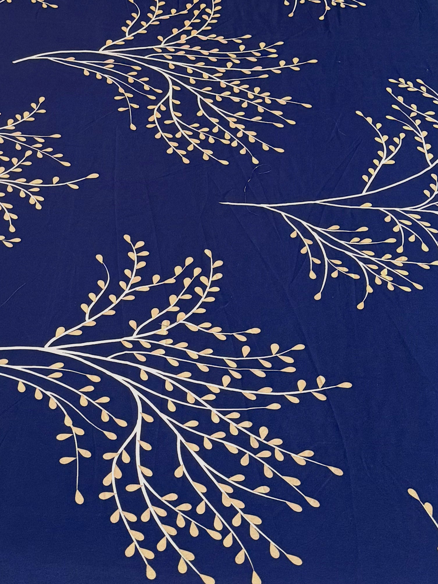 Single Fitted Sheet-Blue Flower