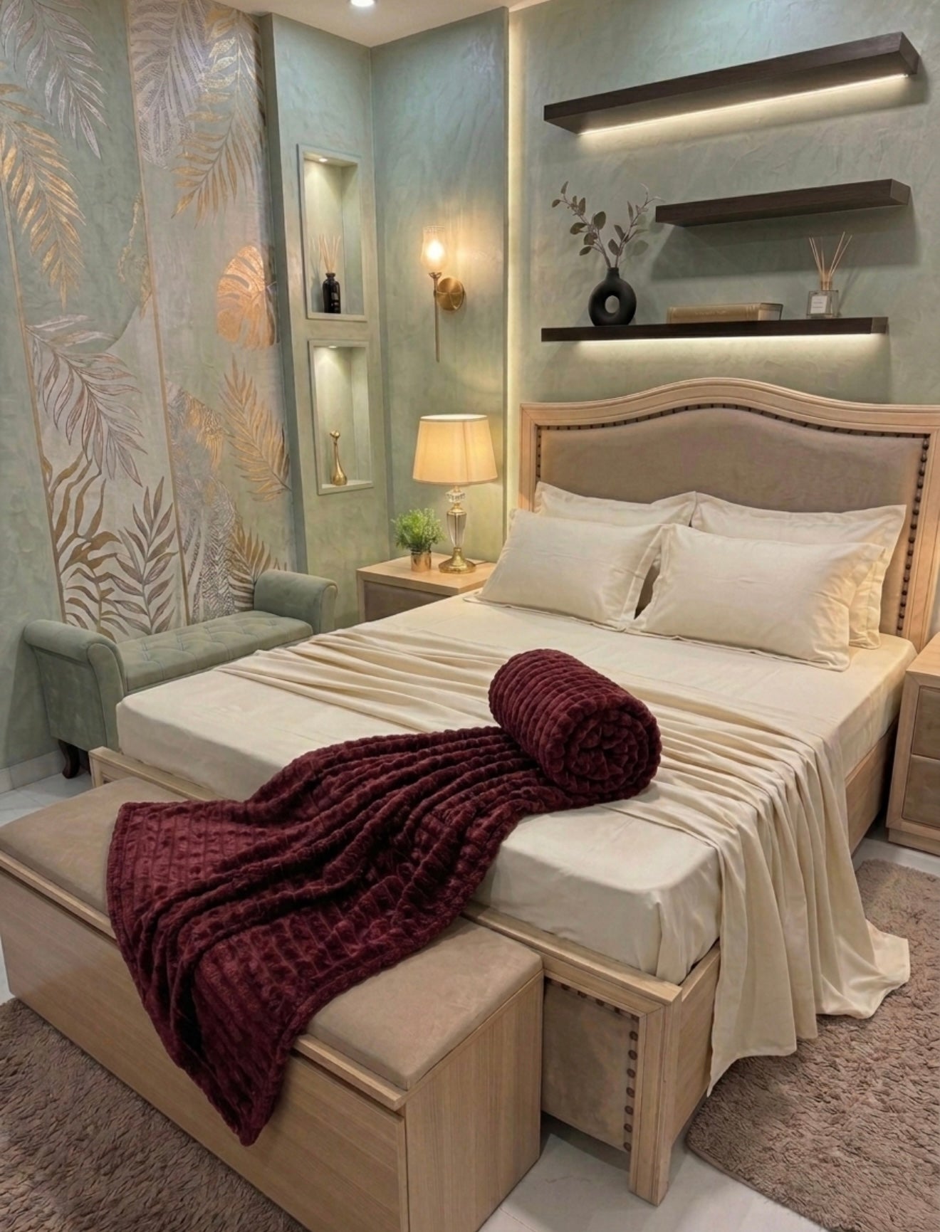 Maroon Plush