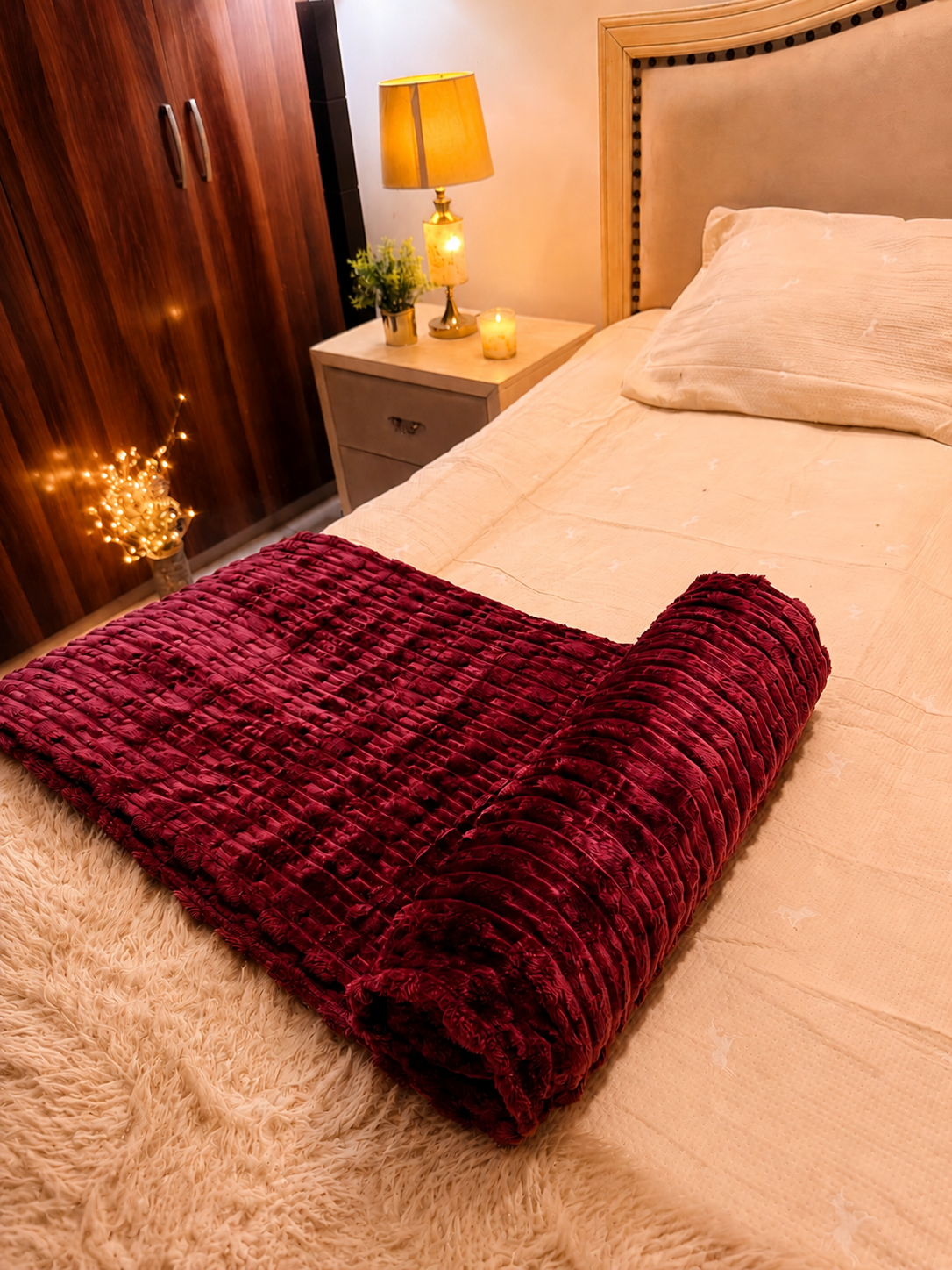 Maroon Plush