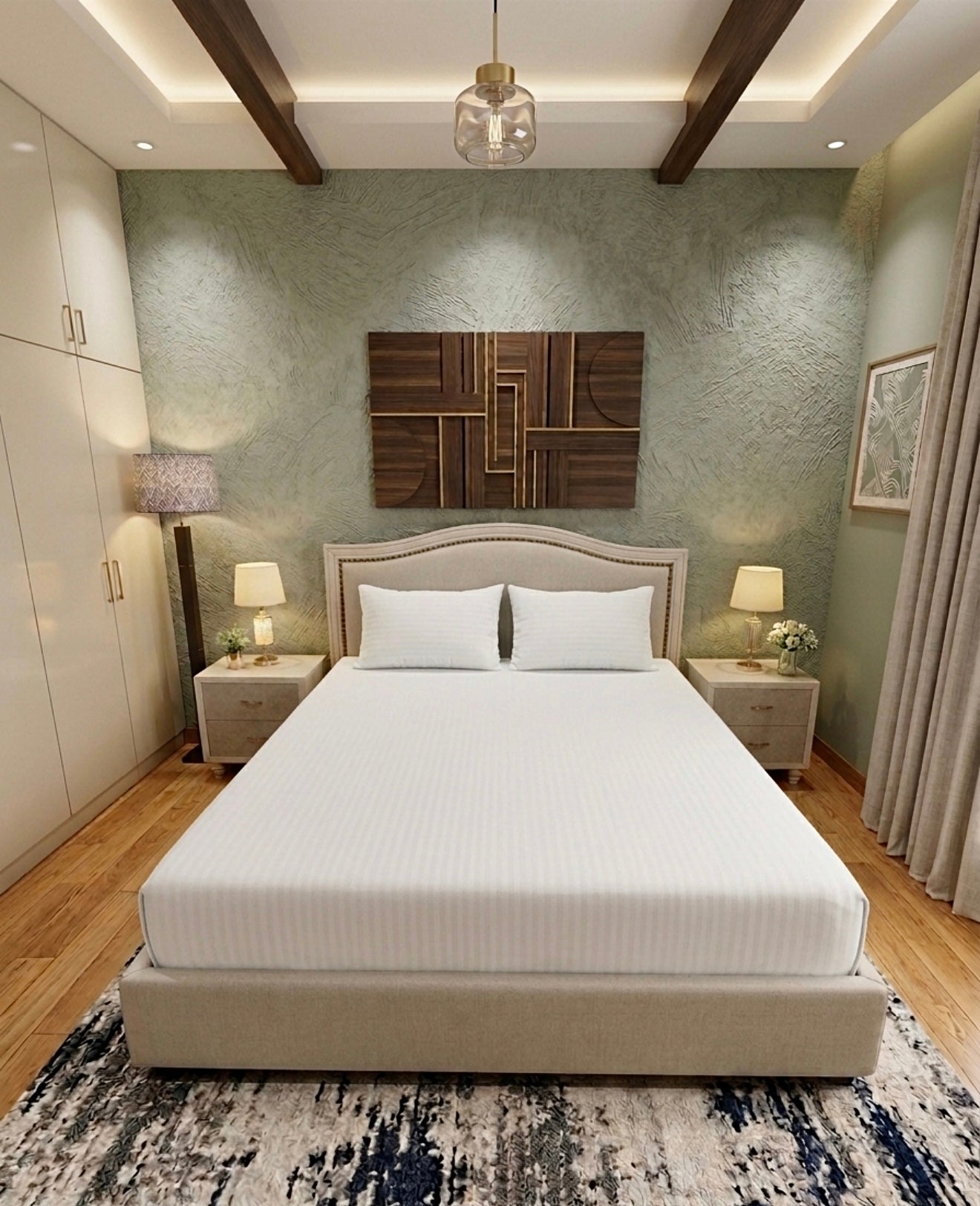 White King-Fitted Bedsheet Set