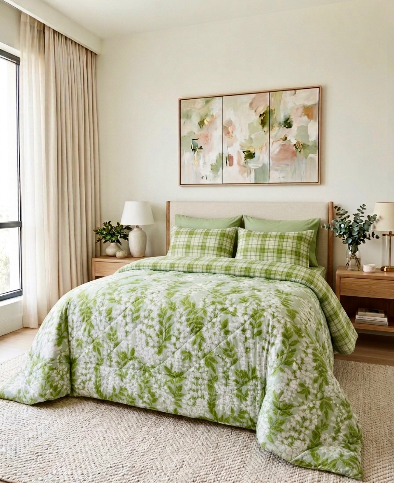Minted Bloom-6 Piece Comforter Set