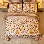 Caramel Flora-6 Piece Comforter Set