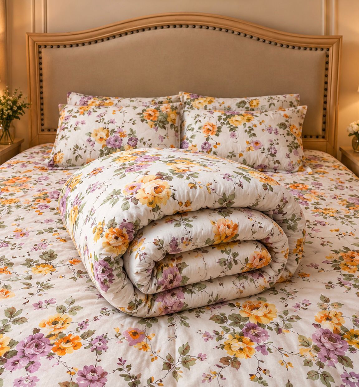 Soft Blosssom-6 Piece Comforter Set