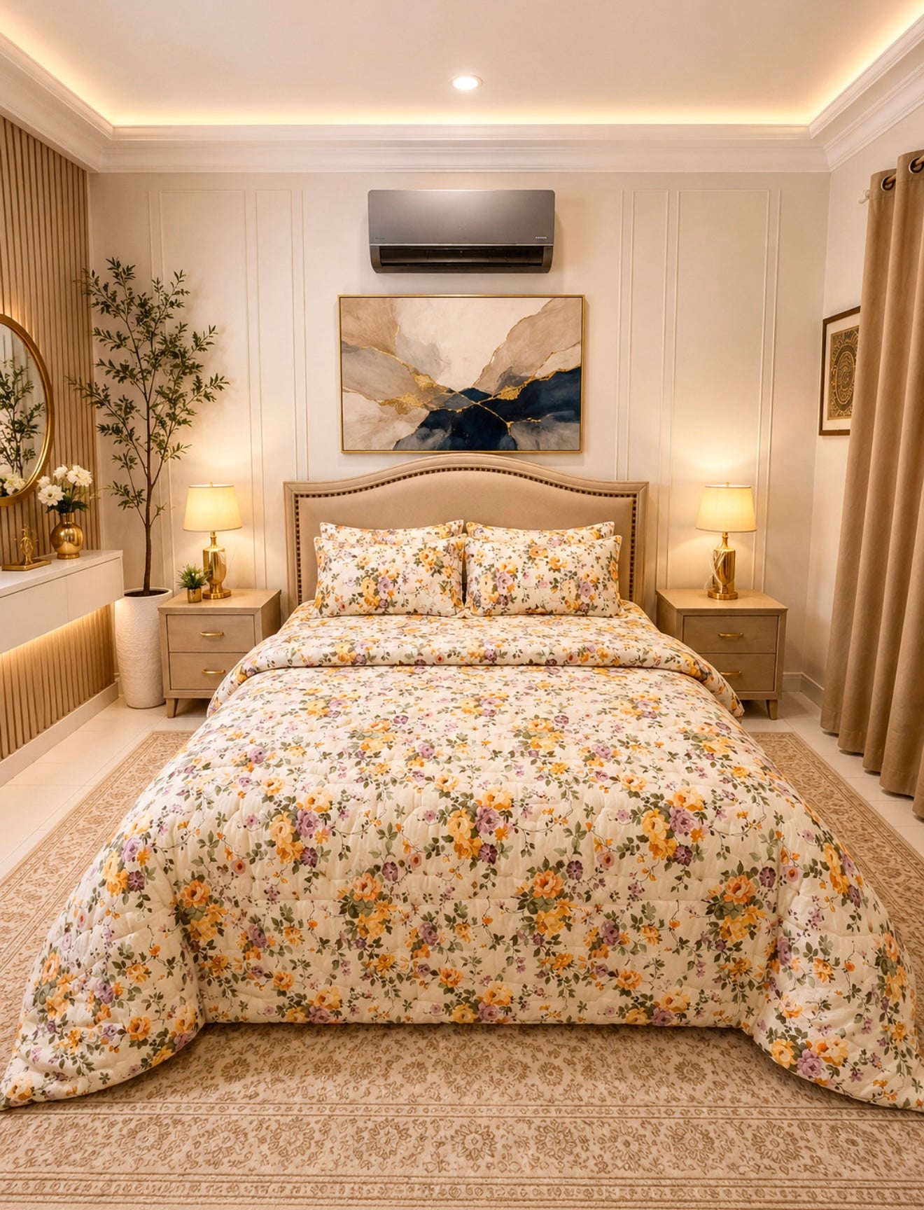 Soft Blosssom-6 Piece Comforter Set